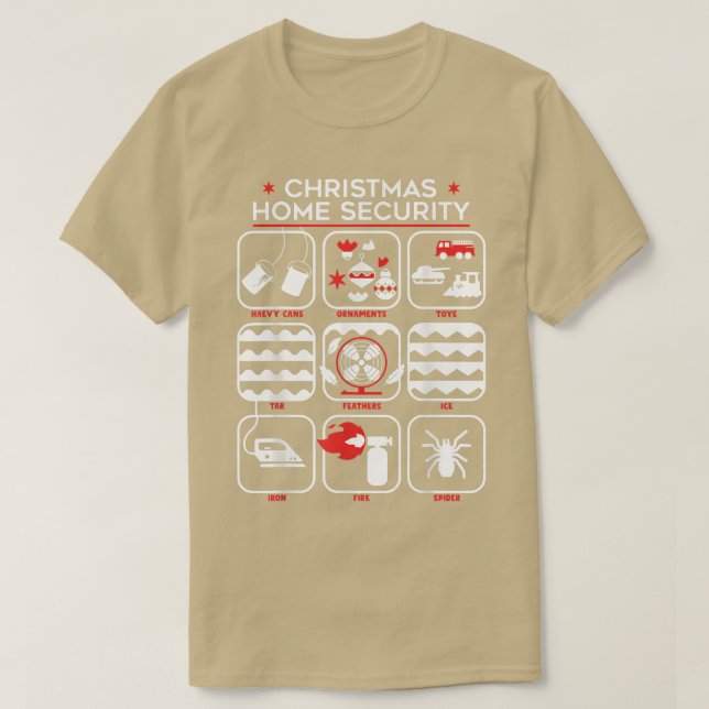 God jul, hemsäkerhet t shirt (Design framsida)
