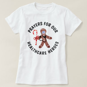 God Jul Heroes Ansikte Mask Gingerbröd T Shirt