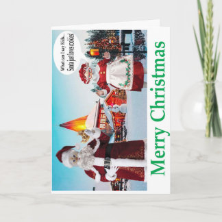 God jul. Herr och fru KATT klor. Kort