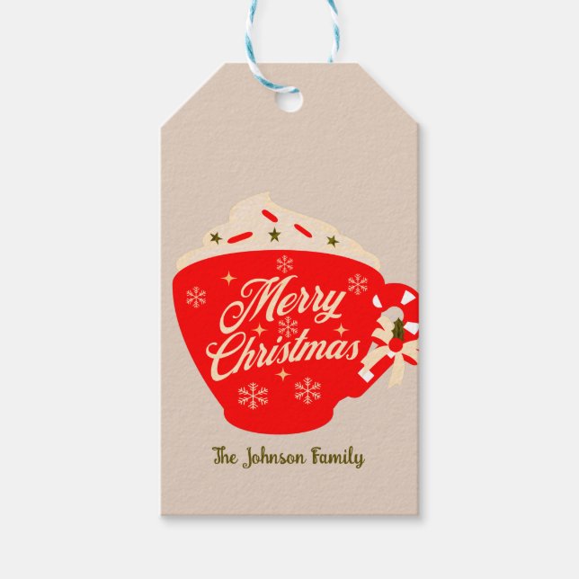 God jul Hett Chocolate Tan Presentetikett (Framsidan)