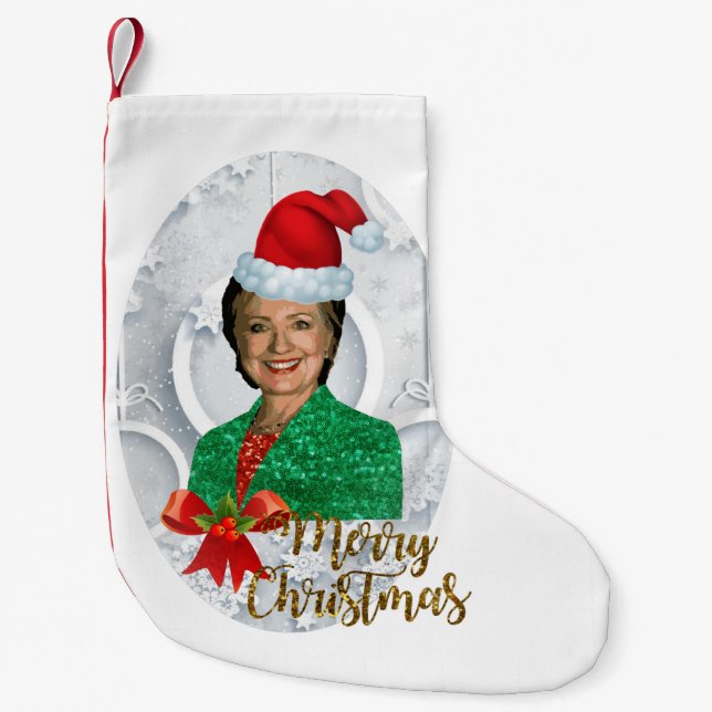god jul Hillary clinton stockning Liten Julstrumpa (Framsidan)