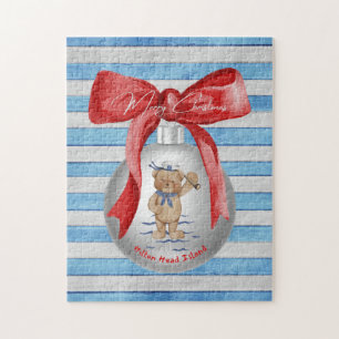 God jul Hilton Head Island Bear Ornament Pussel