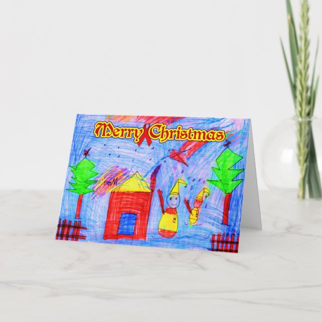 God jul (HIV-/AIDSvälgörenhet) Helgkort (Framsida)