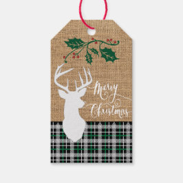 God jul Hjort - Grönt Play Presentetikett