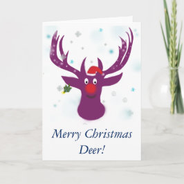 God jul Hjort-hälsningskort Helgkort