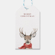 God jul Hjort i Red Scarf