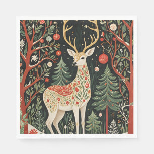 God Jul-Hjort, midnatt Pappersservett