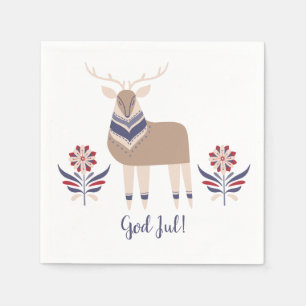God Jul Hjort och Flowers Nordic Design jul   Pappersservett