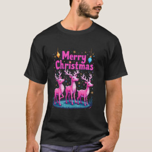 God jul Hjort Santa Hat Claus Animal Julafton T Shirt