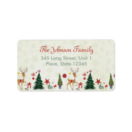 GOD JUL HJORT & TRÄD | ADRESSETIKETTER