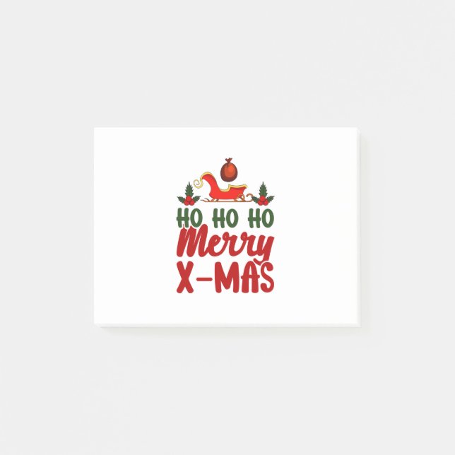 God jul Ho Ho Ho God jul Post-it Block (Framsida)
