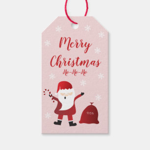 God jul Ho Ho Ho Jultomten Mönster Presentetikett