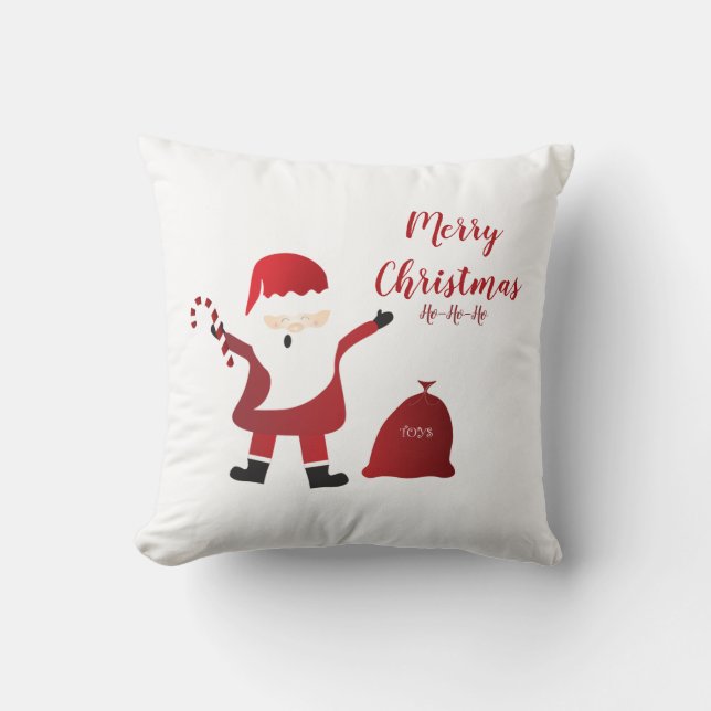 God jul Ho Ho Ho Jultomten Red Kudde (Framsida)