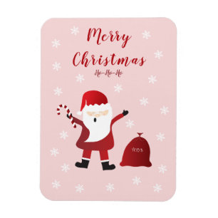 God jul Ho Ho Ho Jultomten Red Magnet