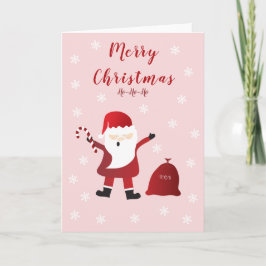 God jul Ho Ho Ho Jultomten Snöflingor Kort