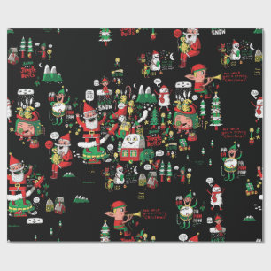 God jul HO-HO-HO som slår in papper! Presentpapper