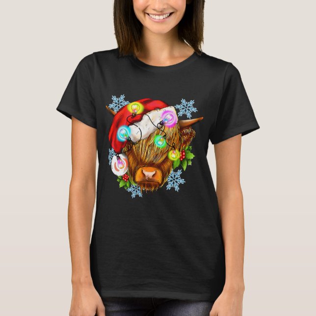 God jul, höglandskö, Western jul, Li T Shirt (Framsida)