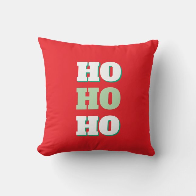 God jul HoHoHo Party minimalistisk slätting Kudde (Framsida)