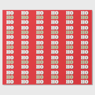 God jul HoHoHo Party minimalistisk slätting Presentpapper