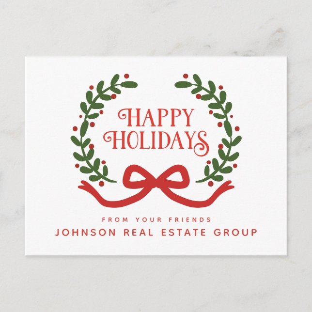 God jul | Holiday Greetings Vykort (Framsida)