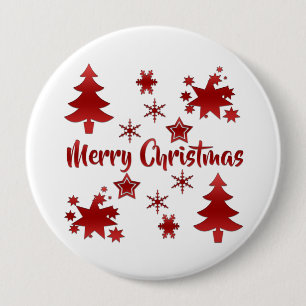 God jul, Holiday Röd Design, Knapp
