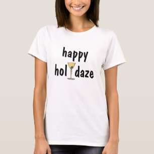 God Jul Holidaze, Martini Olive Cocktail T Shirt