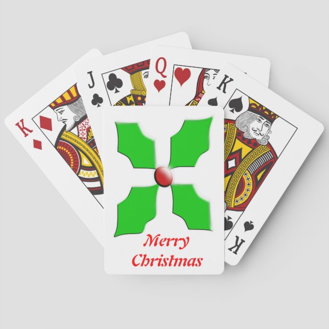 God jul Holly Anpassningsbar-spelkort Spel Kort (Baksidan)