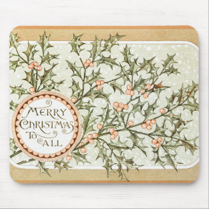 God jul Holly Classic Vintage Helgdag Musmatta