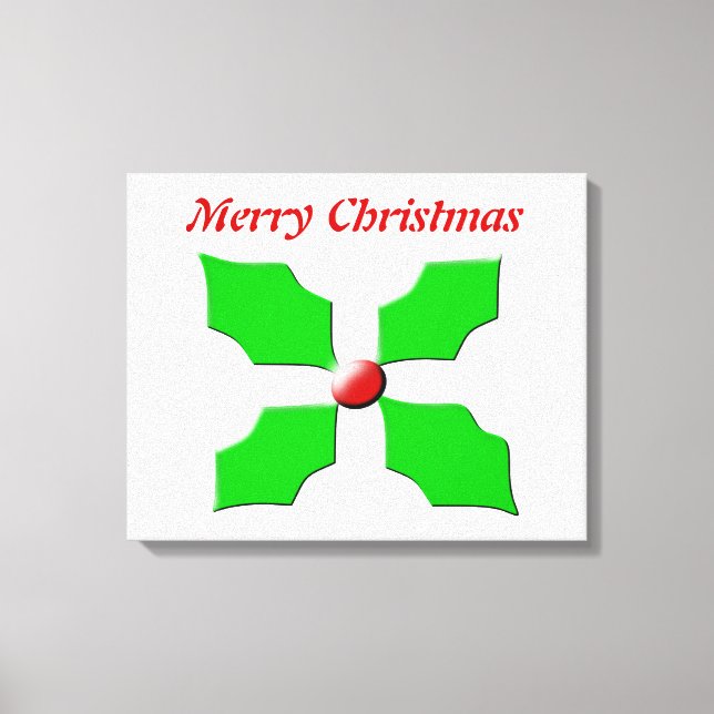 God Jul Holly Custom Canvas Print (Framsida)