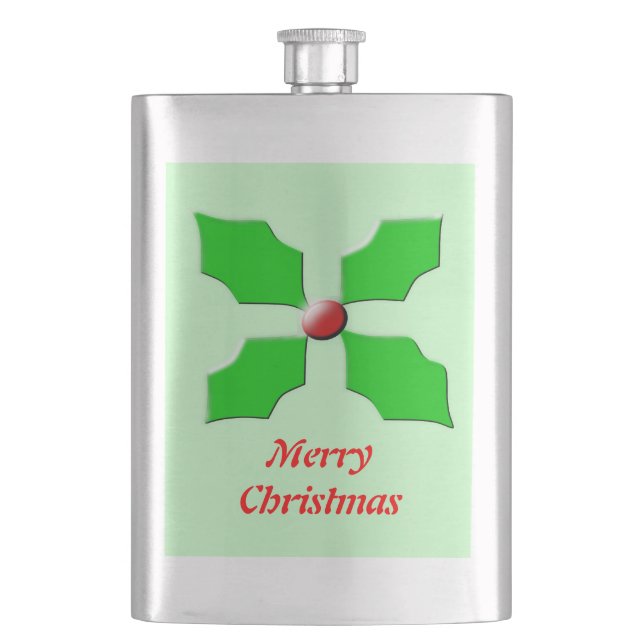 God jul Holly Flasks Fickplunta (Framsidan)