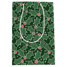 God jul Holly Medium Gift Bag