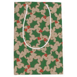 God jul Holly Medium Gift Bag