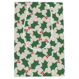 God jul Holly Medium Gift Bag