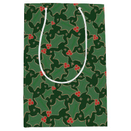 God jul Holly Medium Gift Bag