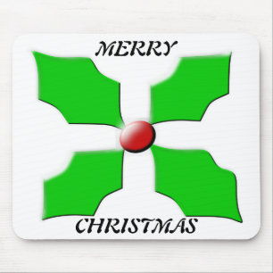 God jul Holly Mousepad Musmatta