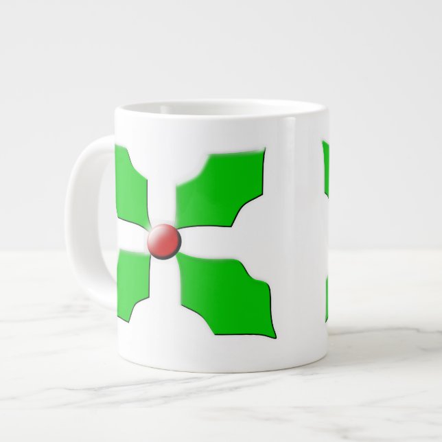 God jul Holly Mugg Jumbo Mugg (Framsida vänster)