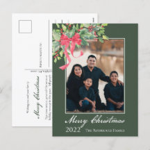 God jul Holly och Berry Greenery Photo Hol