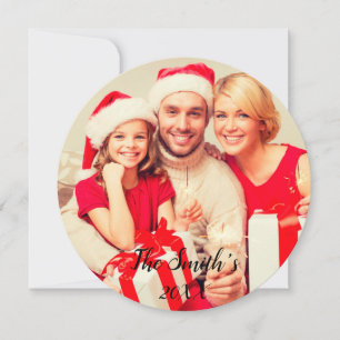 God jul Holly Photo Card II Julkort
