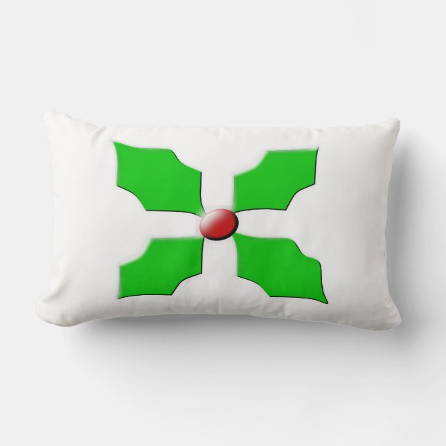 God jul Holly Pillow Lumbarkudde (Framsida)
