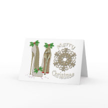 God jul Holly Stiletto Hälsning