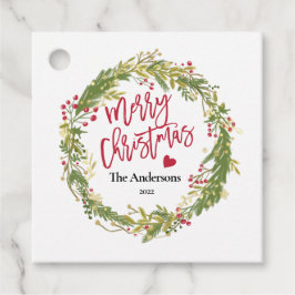 God jul Holly Wandeine Rustit Typografi Gåvor Etiketter