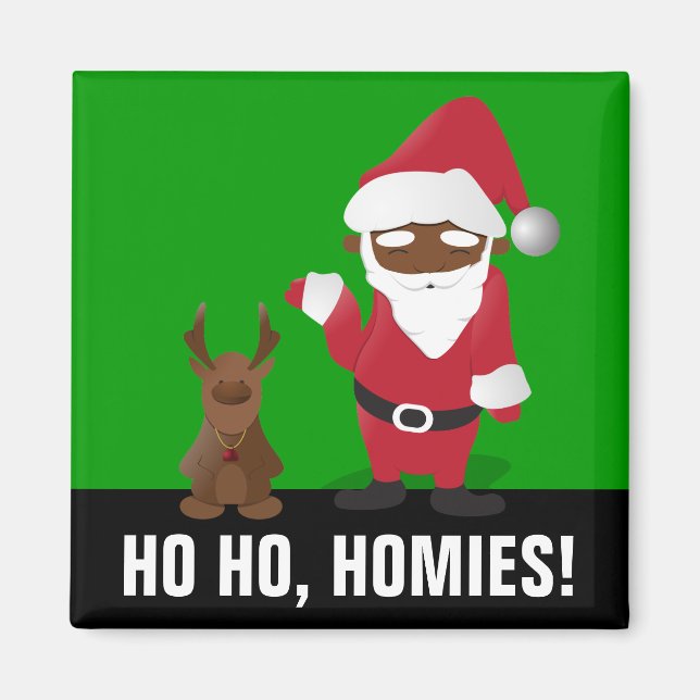 God jul Homeboys: Black Santa & Blingin' Magnet (Framsidan)