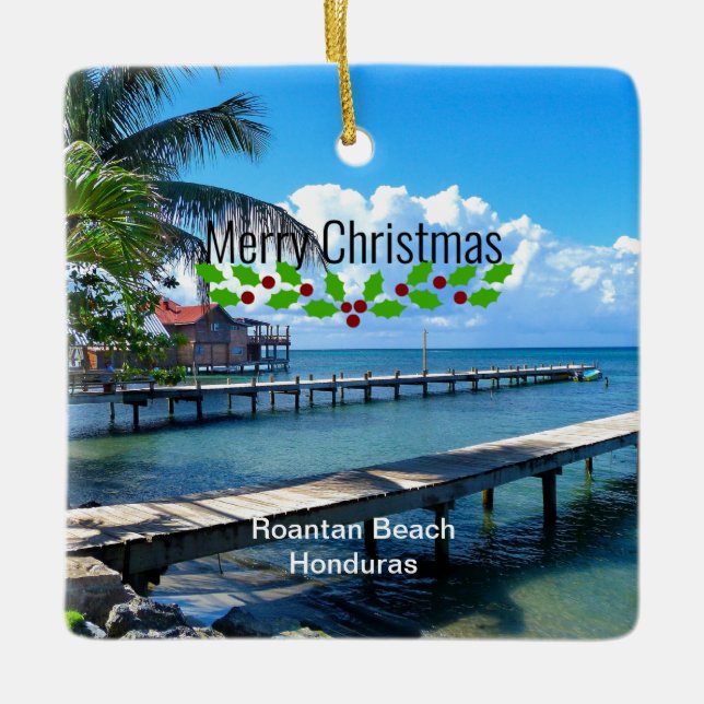 God jul, Honduras Julgransprydnad Keramik (Framsida)