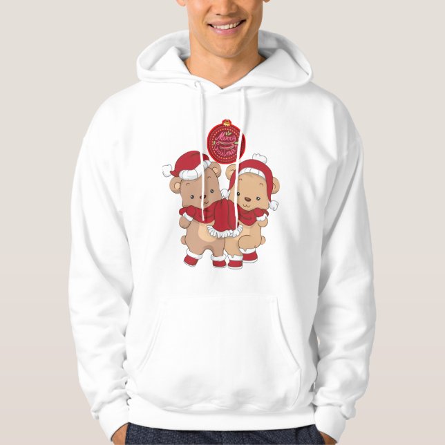 God jul Hooded Sweatshirt (Framsida)