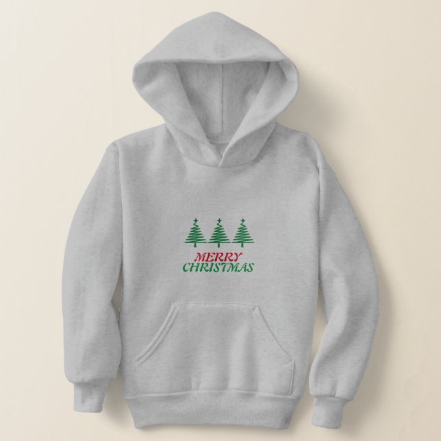God jul Hoodie och Sweatshirt Grått T Shirt (Laydown)