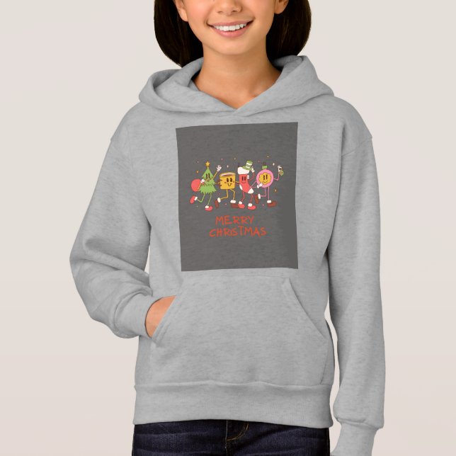 god jul hoodie t shirt (Framsida)