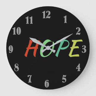 God Jul Hope Clock Stor Klocka