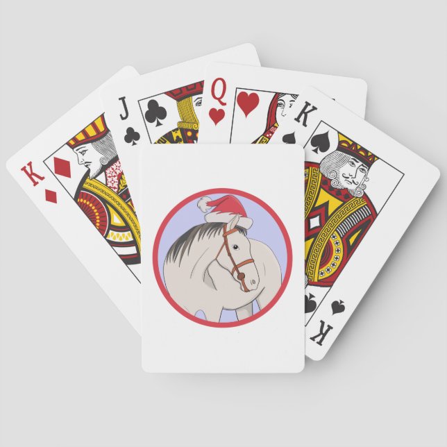 God jul Horse Casinokort (Baksidan)
