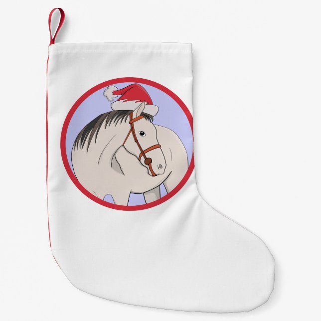 God jul Horse Liten Julstrumpa (Framsidan)