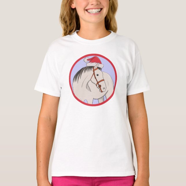 God jul Horse T Shirt (Framsida)